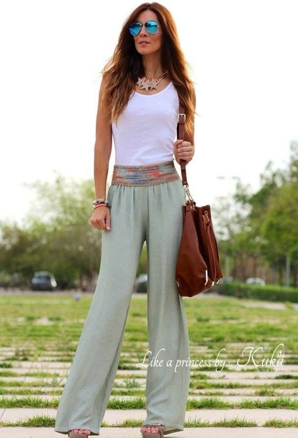 28 Modern Ways To Wear Palazzo Pants With Other Outfits