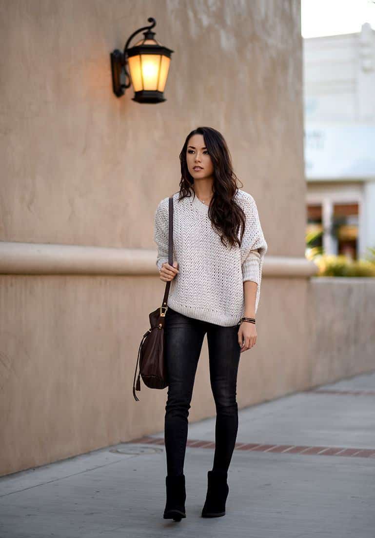 black denim jeans outfit