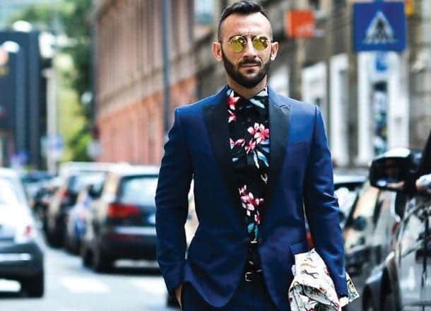 mens-floral-suit-shirts Floral Shirt Outfit for Men-25 Ways to Wear Guys Floral Shirts