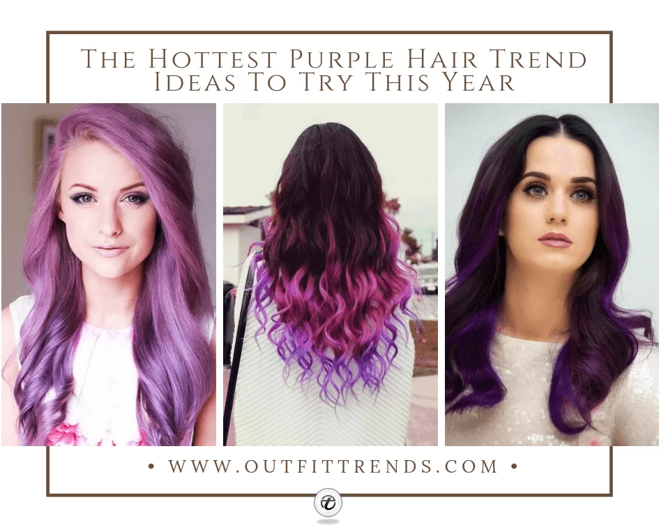 30 Cute Purple Hairstyle & Purple Hair Colors for Girls