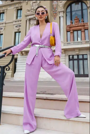 purple blazer women