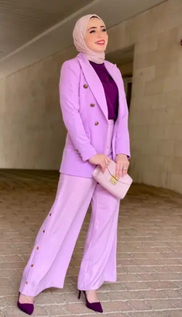 purple blazer women