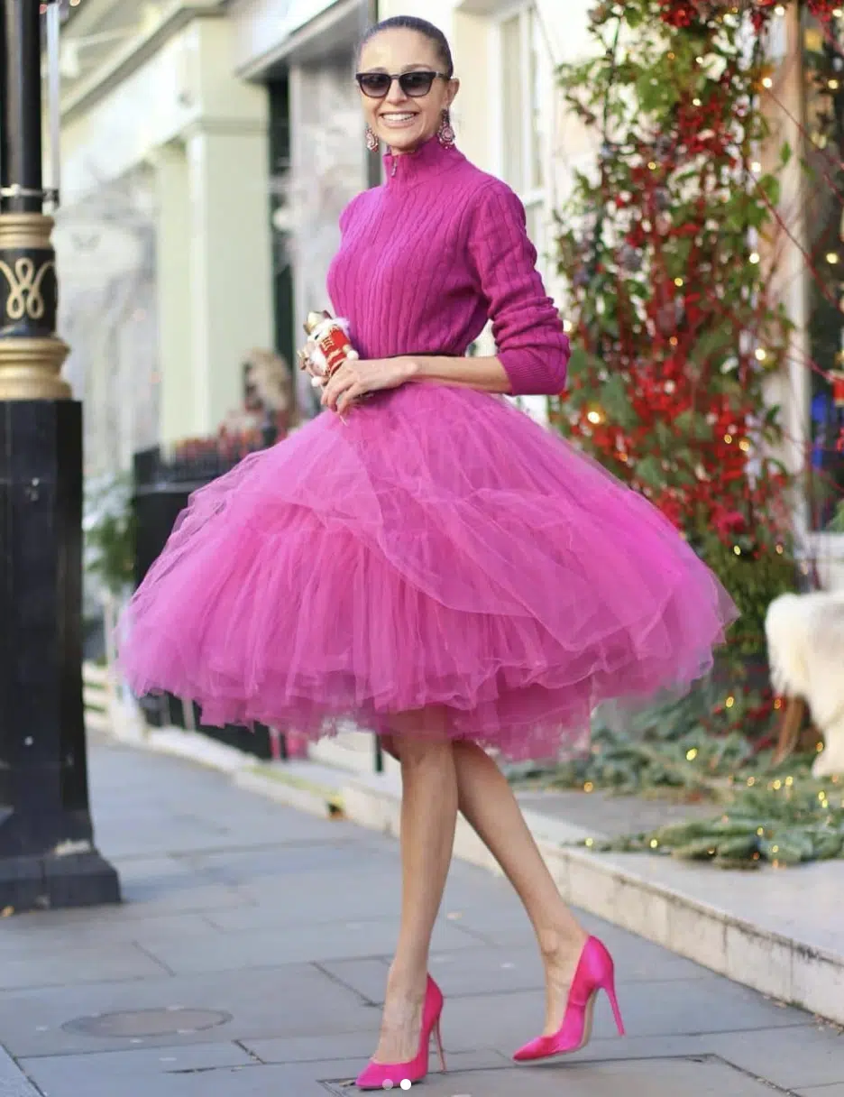 Tulle skirt party outfit