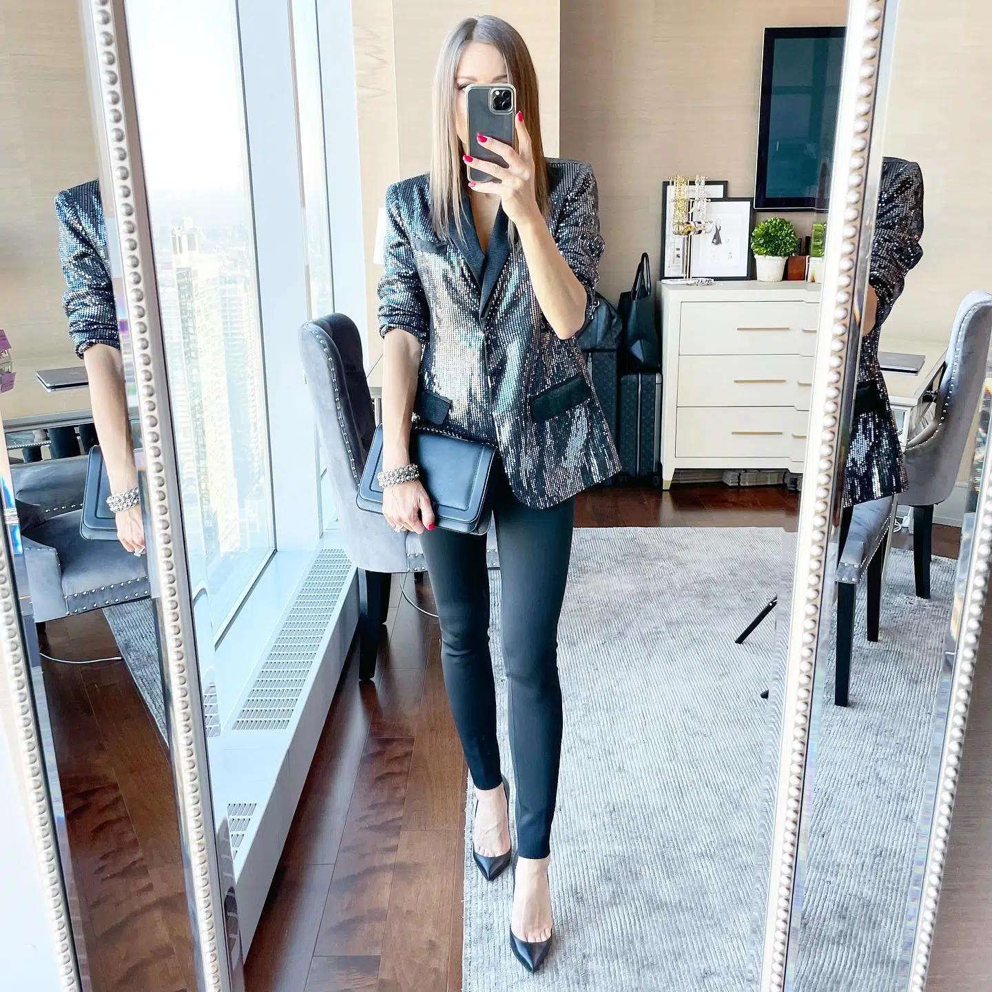 Sequin Blazer Outfits