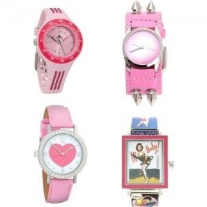 Trendy Pink Watches For Teen Girls and Kids