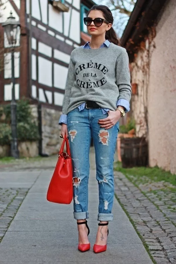 Funky Boyfriend jeans women