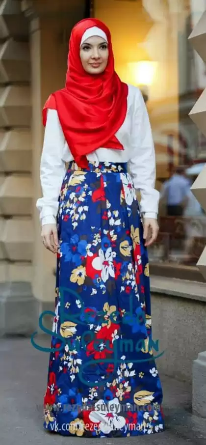 Hijab with floral dresses