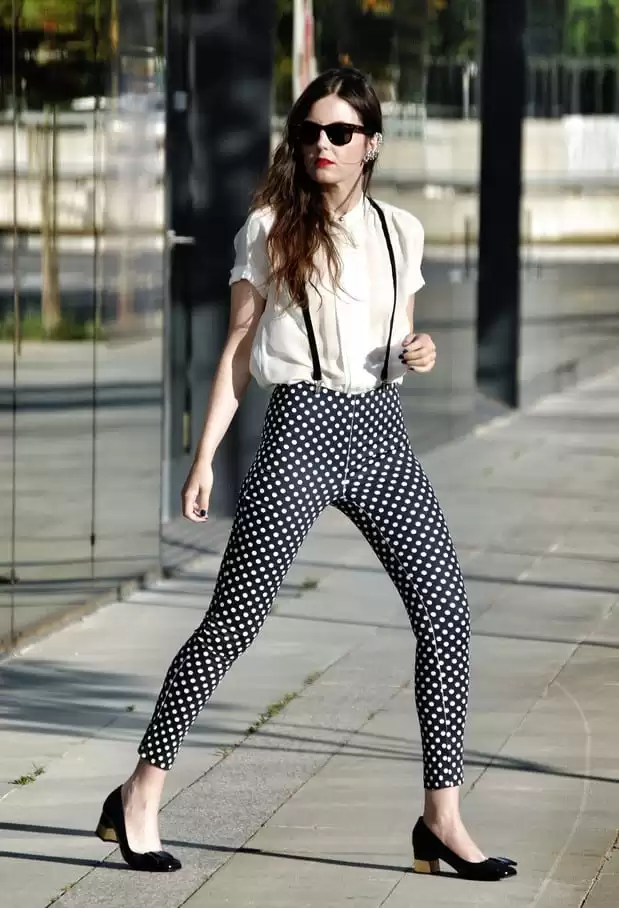 Stylish Polka Dot Pants