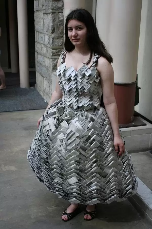 Amazing Newspaper dress