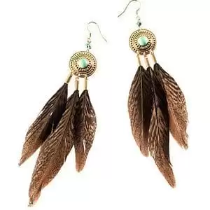 Buy online Feather Earrings