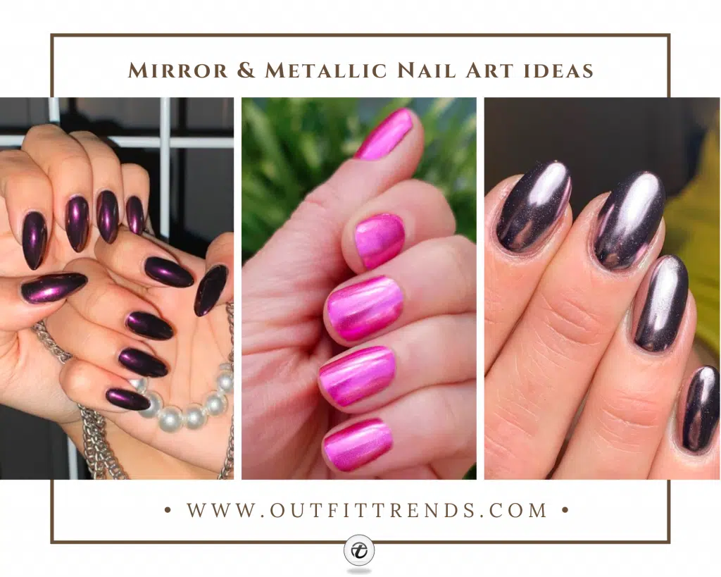 Metallic nail art ideas