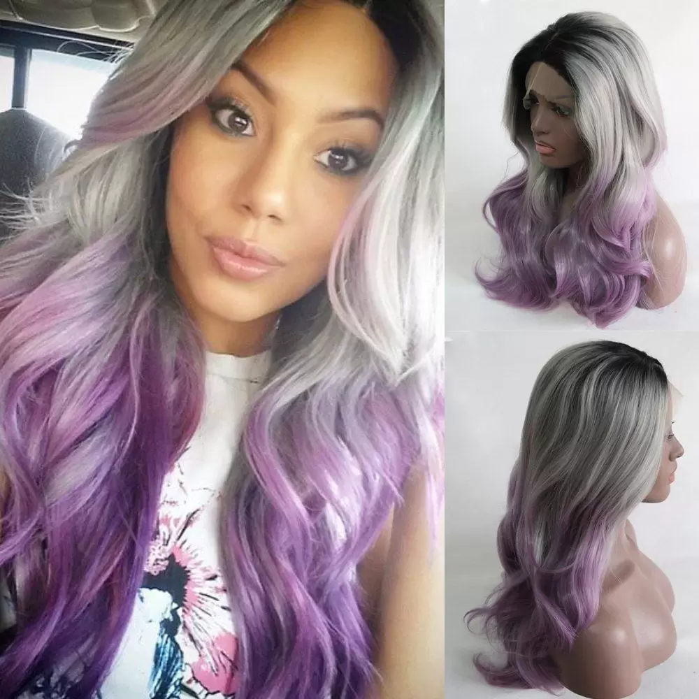 purple hair ideas for black african girls