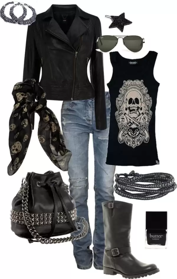 women biker fashion ideas (7)