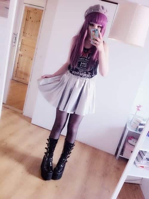 pastel goth summer outfits