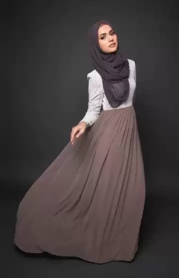 hijab with maxi dress and Skirt (2)