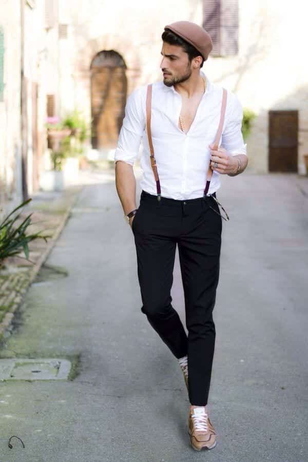 How to Wear Braces? 20 Best Men Outfits Ideas With Suspenders