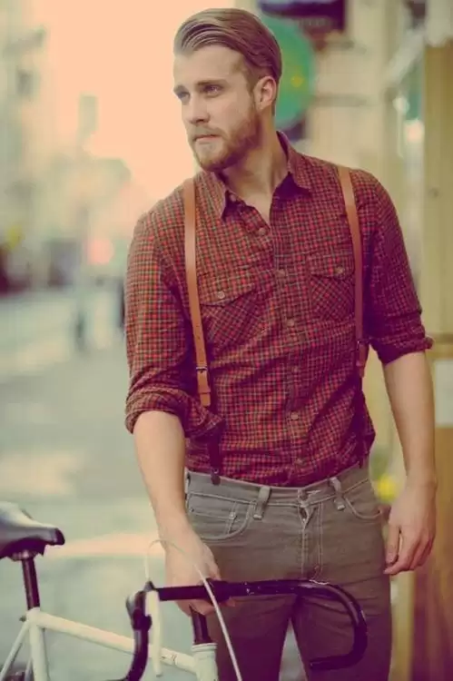 mens outfits with suspenders