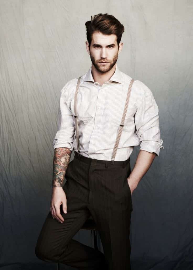 How to Wear Braces? 20 Best Men Outfits Ideas With Suspenders