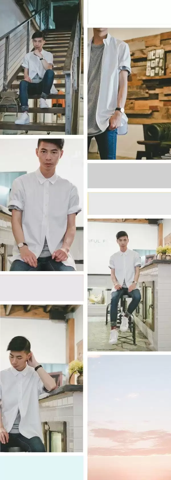 men white shirt outfits