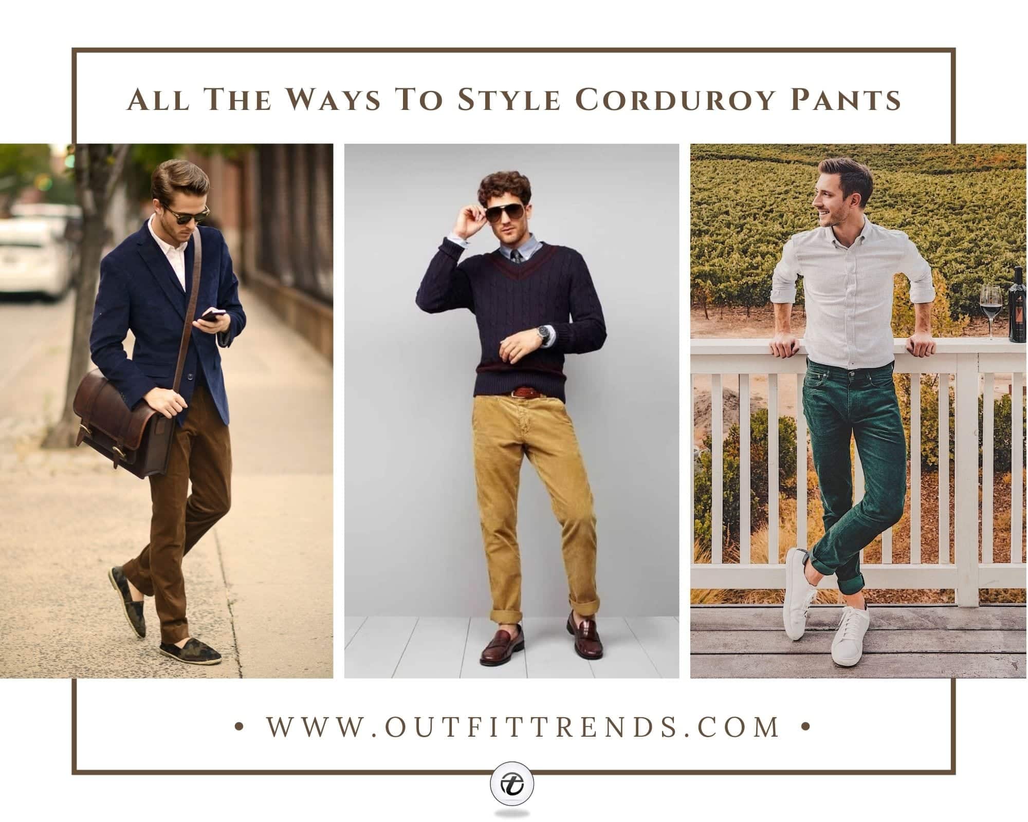 5 Ways To Style Brown Corduroy Trousers  Sartorial Styles  YouTube