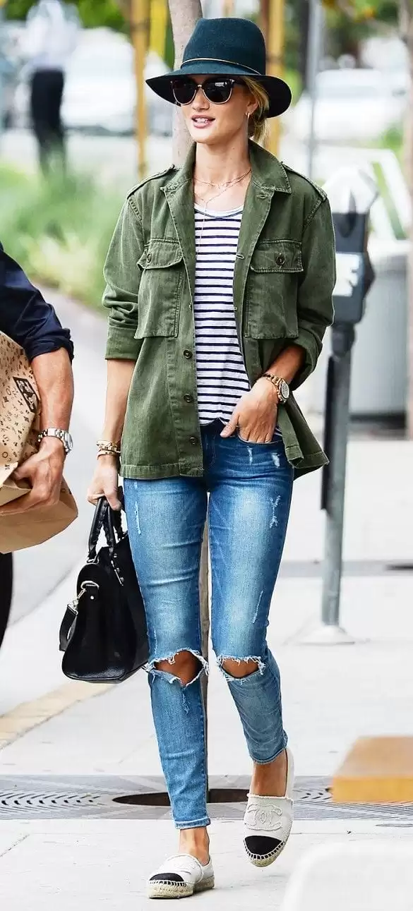 distressed jeans with espadrilles 