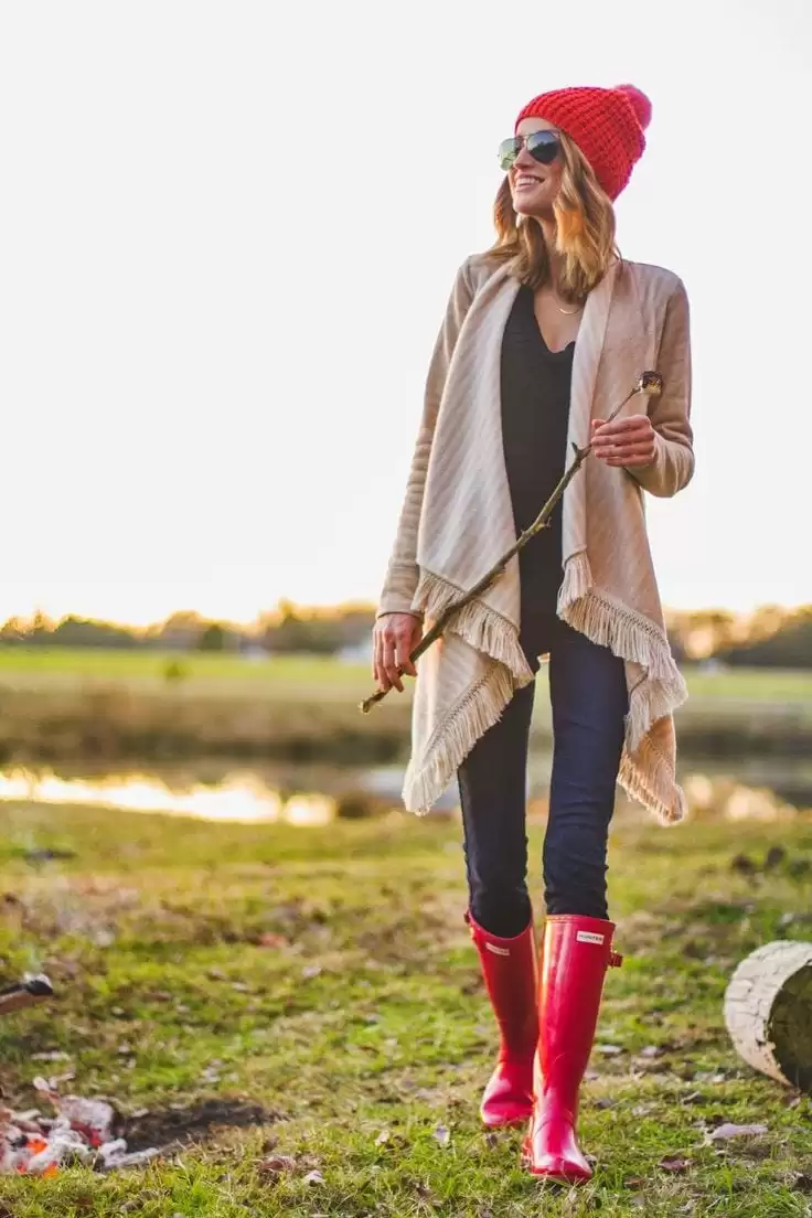 how to style hunter boots 3