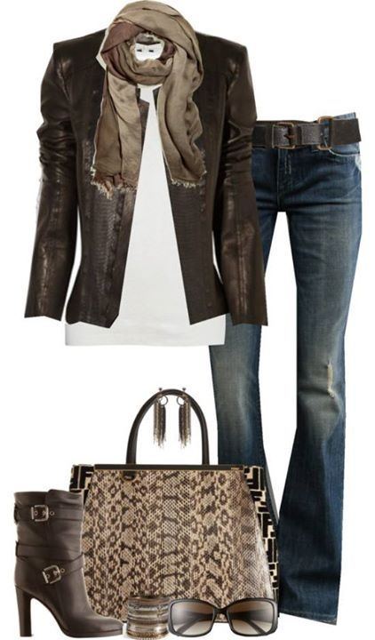 Outfits with Leather Jacket-19 Ways to Style Leather Jacket