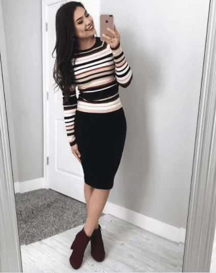 pencil skirt outfits 