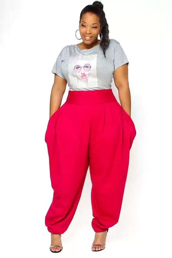 pink outfits for plus size girls (4)