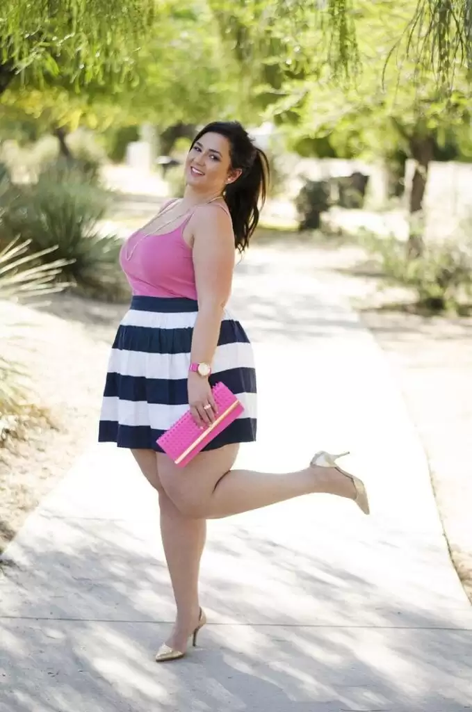 pink outfits for plus size girls (14)