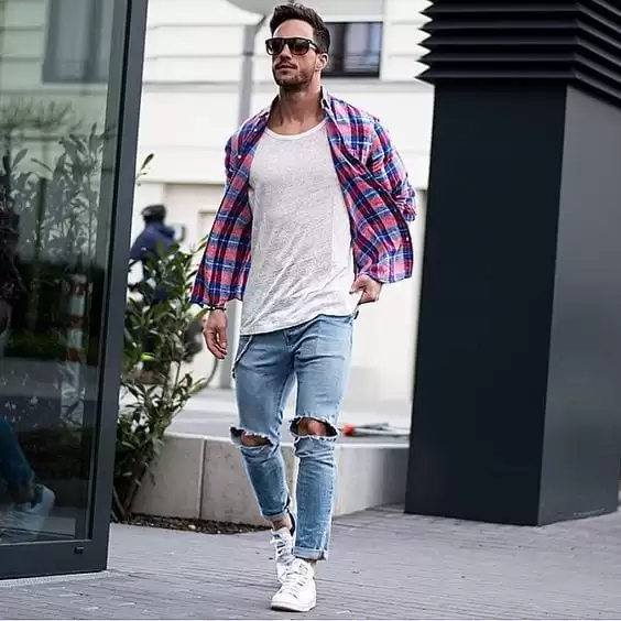 Men Ripped Jeans Outfits (15)