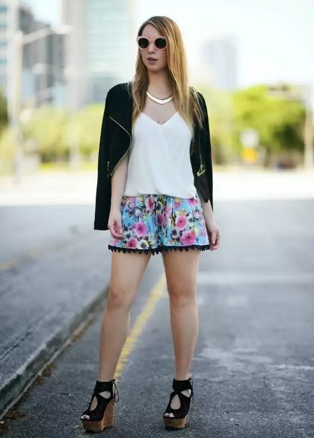 Outfits with floral shorts (35)