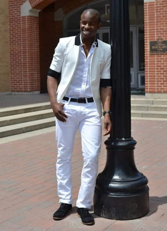 black and white party outfit ideas for men
