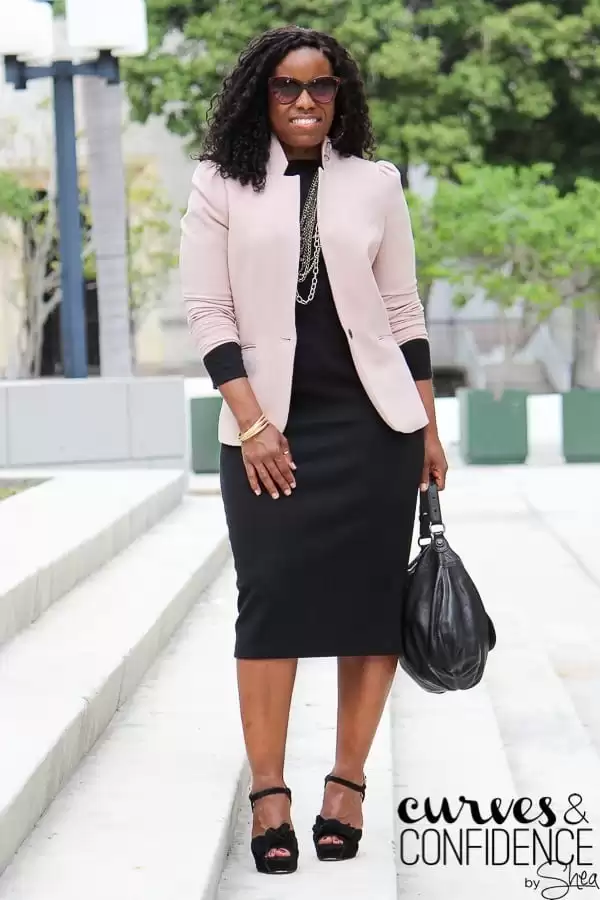 Stylish ways for curvy and plus size women to wear Blazer (3)