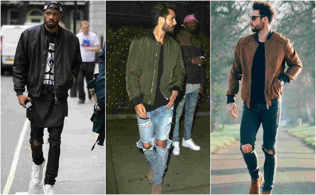 How to Wear Bomber Jacket Men-18 Outfits with Bomber Jackets