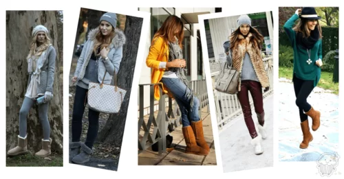 How to wear Shearling Boots - Ideas to wear Dresses with boots (16)