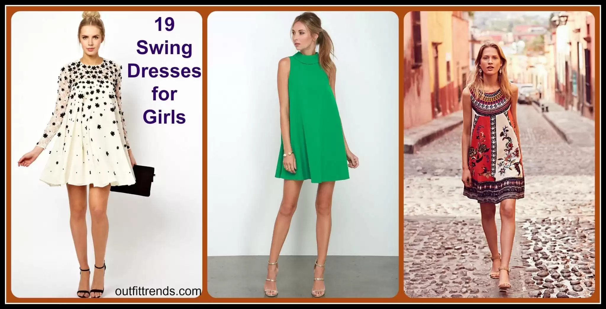 How To Wear A Swing Dress This Summer-19 Outfit Ideas