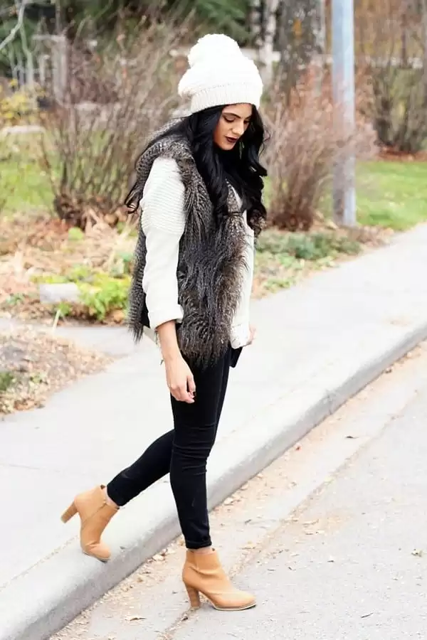 winter outfits with furs (11)