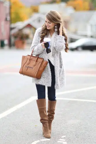 Skirt, Boots, and Curls