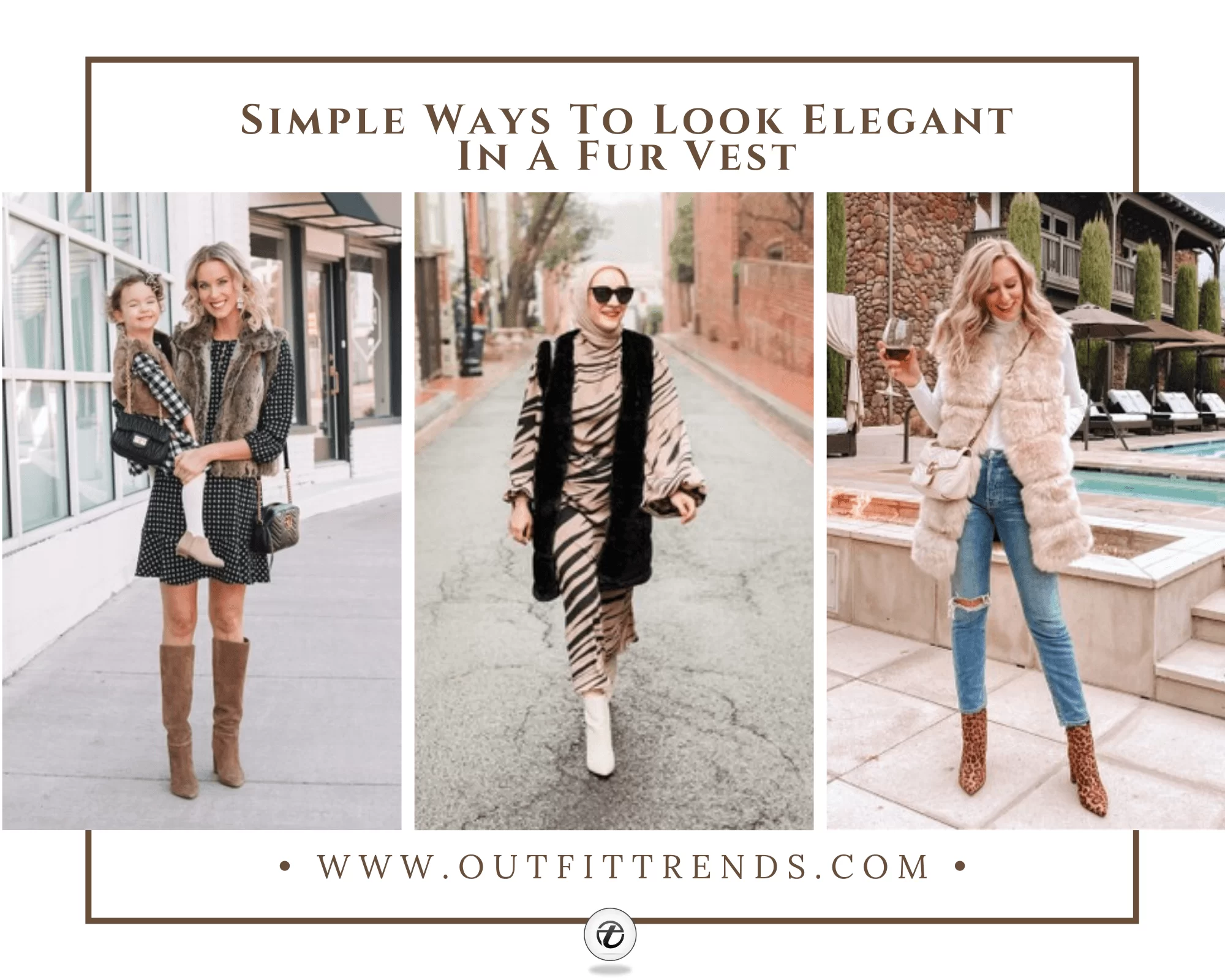 How to Wear a Fur Vest ? 18 Outfit Ideas