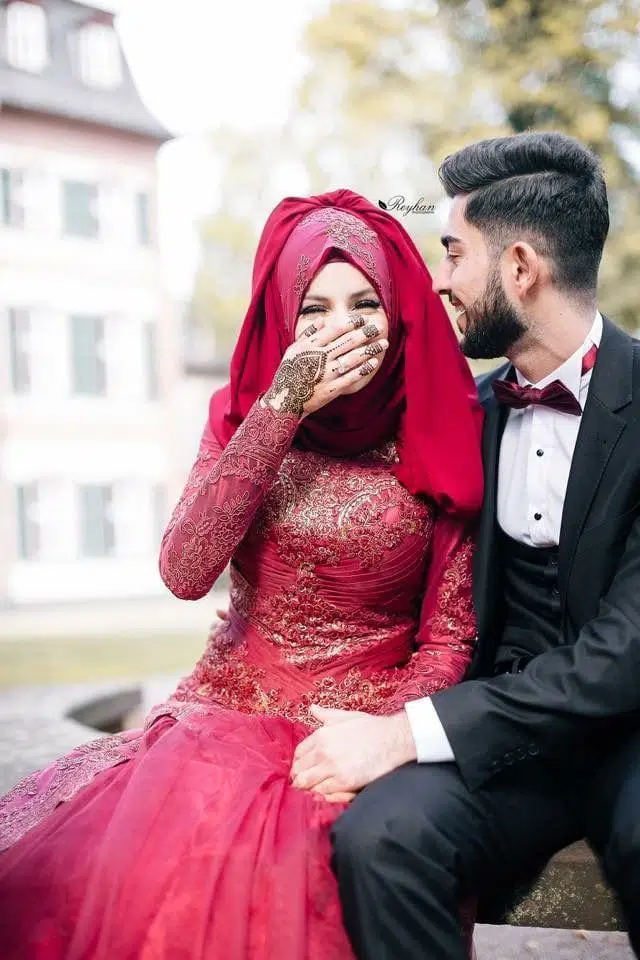 muslim couple wedding pictures