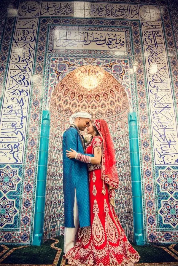 muslim couple wedding pictures