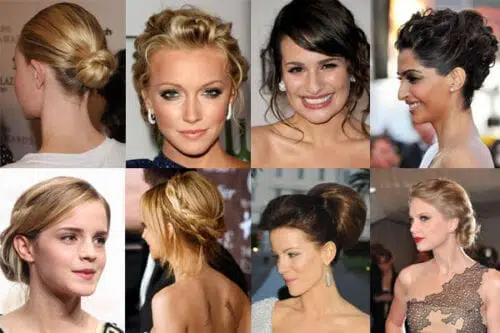 Half Up Bun Hairdo for Skinny/Bony Facial Features