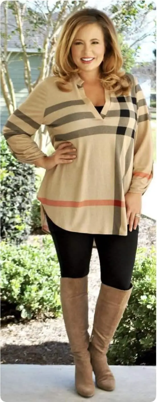 Plus Size Outfit Ideas With Leggings