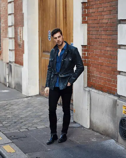 men denim jacket outfits