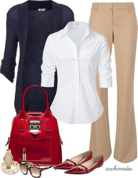 How to Wear Khaki Pants ? 22 Outfit Ideas for Women