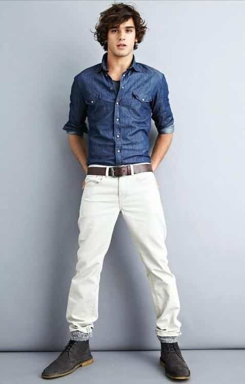 how to wear white jeans for men (4)