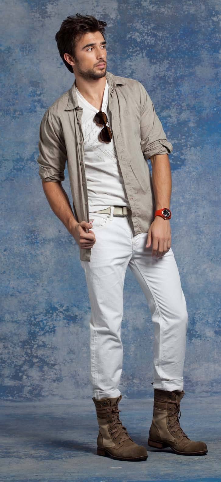 45 White Jeans Outfit Ideas for Men & Styling Tips
