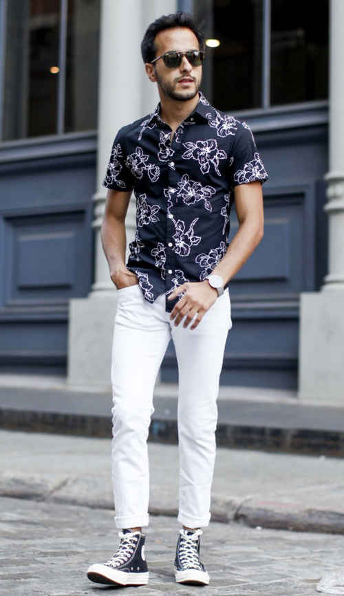 White Jean Outfits for Men-Top 25 Ideas for White Jeans Guys