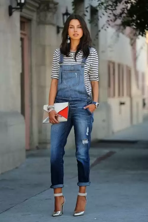 How to Wear Dungarees with Ankle Straps